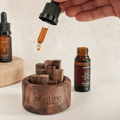 Drveni mini difuzor i eterično ulje